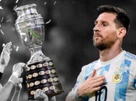 Lionel Messi mira la Copa América